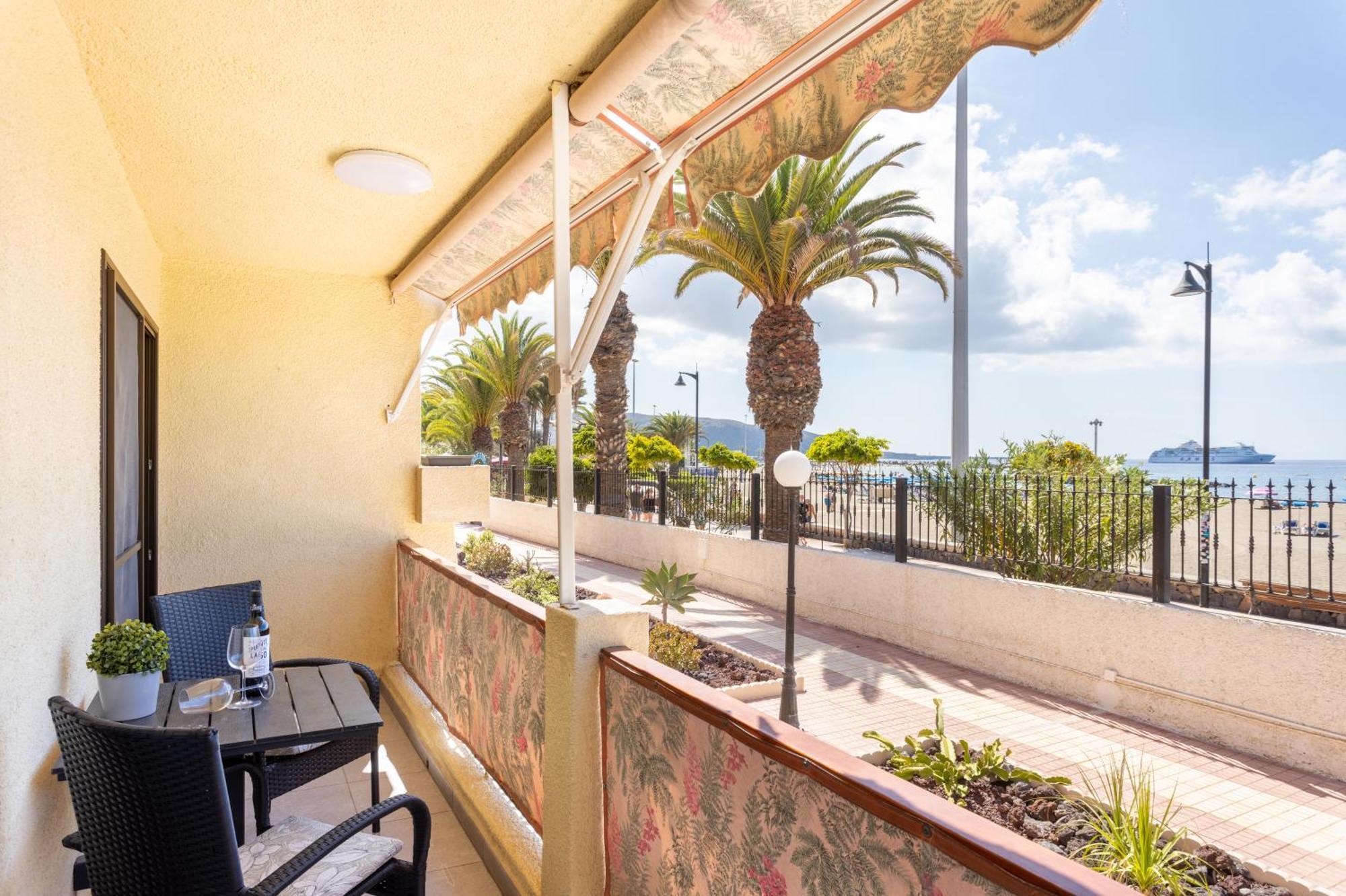 Frontline Playa Las Vistas With Pool, Parking, Sea Los Cristianos  Exterior foto