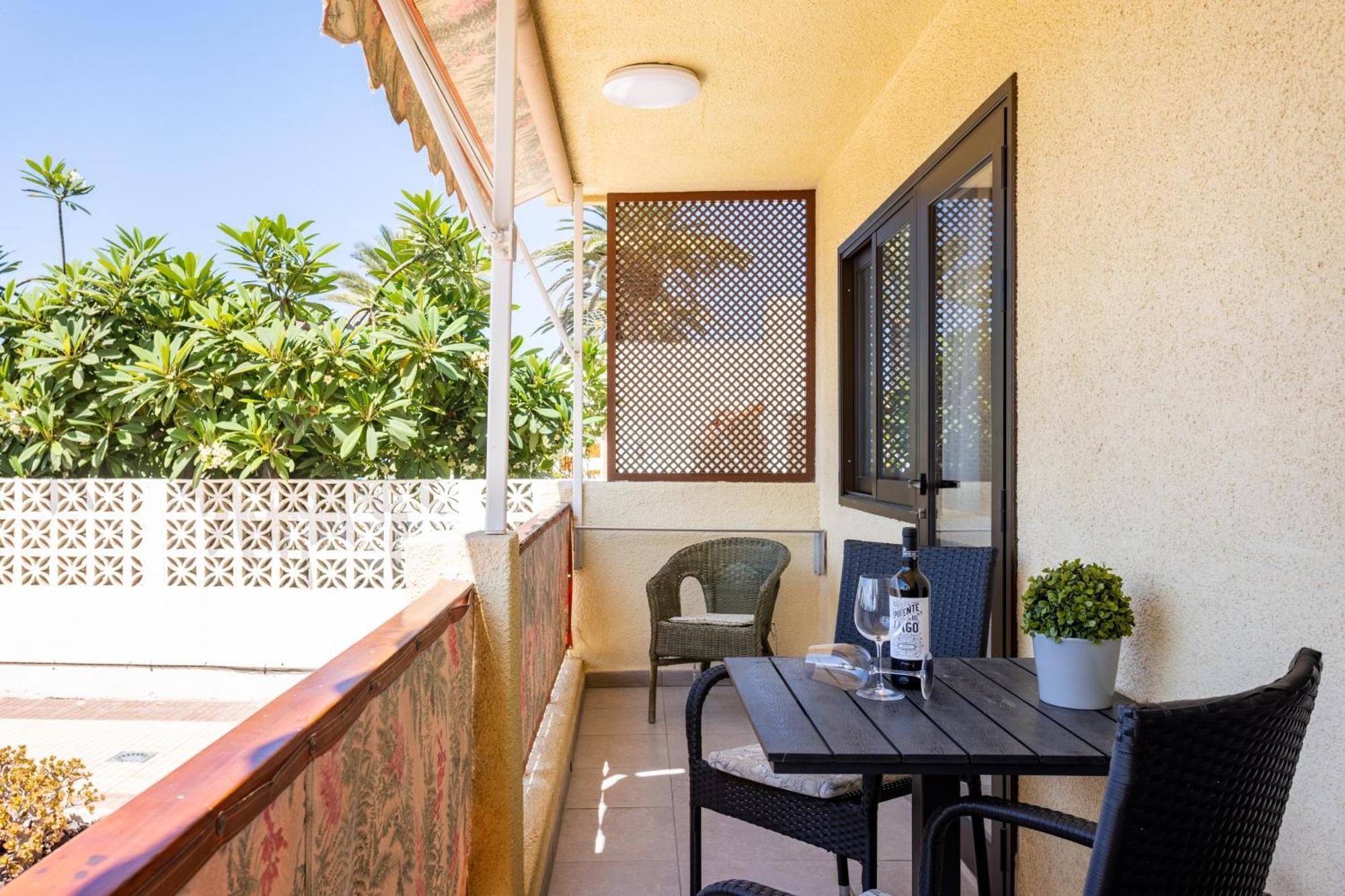 Frontline Playa Las Vistas With Pool, Parking, Sea Los Cristianos  Exterior foto
